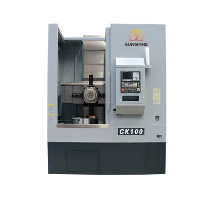 Tour Vertical CNC CK100, jauge dure, tour Vertical CNC, coupe à haute intensité, traitement des vannes du tambour de frein