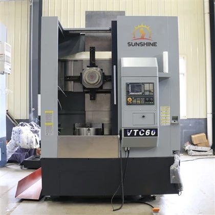 Tour vertical CNC VTC60, traitement de disque à haute efficacité, tour spécial pour roues automobiles